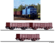 Tillig 01091 - TT - 4-tlg. Güterzug PRESS, Ep. VI<br><br>Einmalauflage 2024